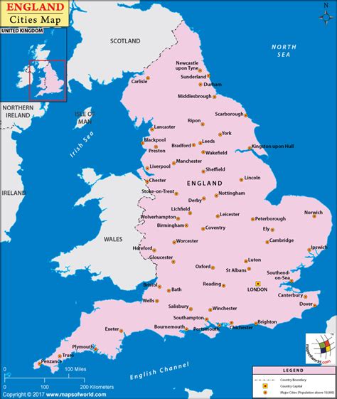 cities in england